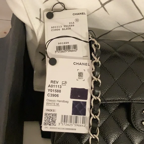 ✨SOLD ‼️BRAND NEW Chanel Classic Small Double Flap Caviar Flap Bag - Picture 7 of 17